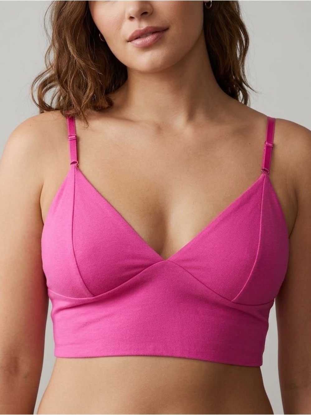 Victoria's Secret Longline Wireless Bralette - Hot Pink